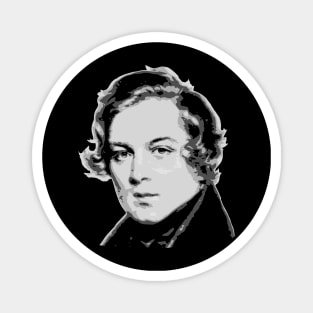 Robert Schumann Black and White Magnet